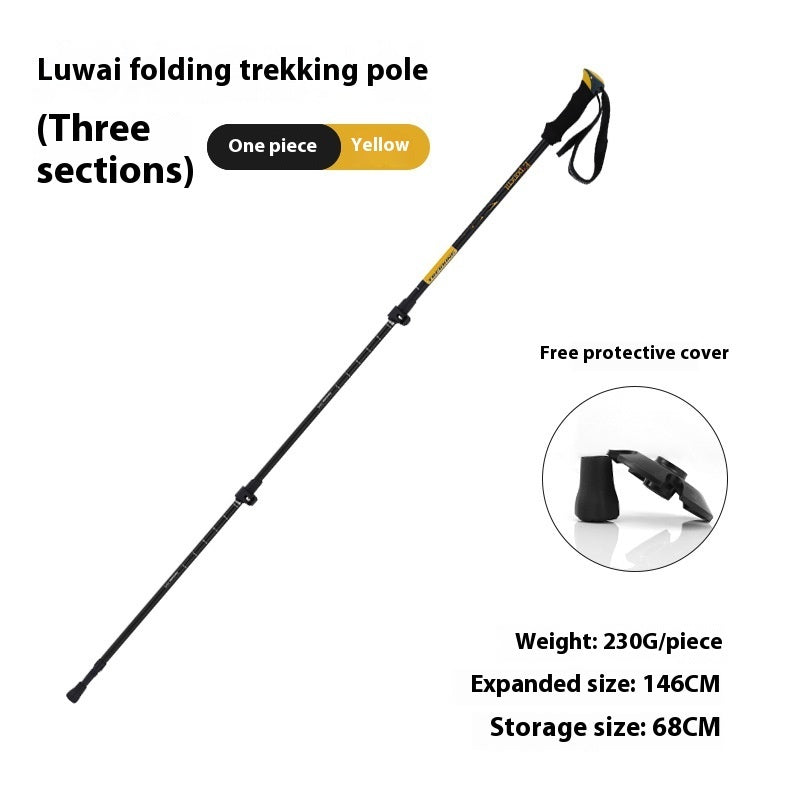 Outdoor Alpenstock Ultra-light Outer Lock 7075 Material