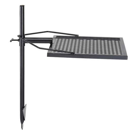 Swivel Campfire Grill, Fire Pit Grill Grate Over Fire Pits, Heavy Duty Steel Grill Grates, 360Adjustable Open Fire Outdoor Cooking Equipment, Portable Camp Fire Racks For Camping Outdoor BBQ